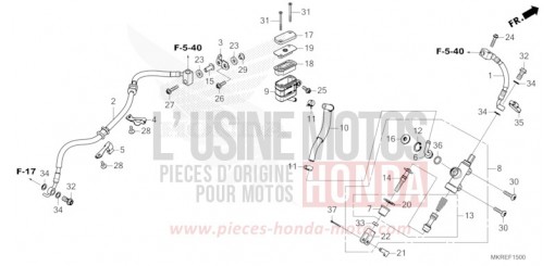 POMPA FRENO POSTERIORE CBR1000SPR di 2024